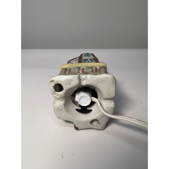 Vintage Ceramic Hand-Painted Light-Up Church Tower - Picture 5 of 5